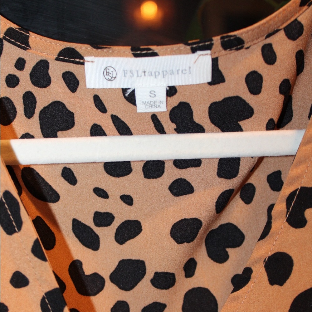 Leopard Print Ruffle Dress - Picture 3 of 3